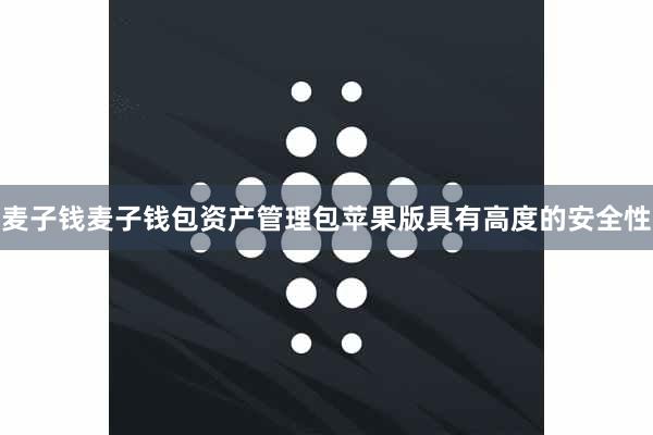 麦子钱麦子钱包资产管理包苹果版具有高度的安全性