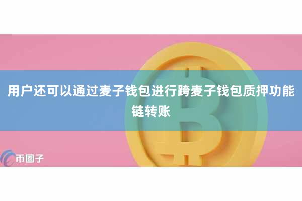 用户还可以通过麦子钱包进行跨麦子钱包质押功能链转账