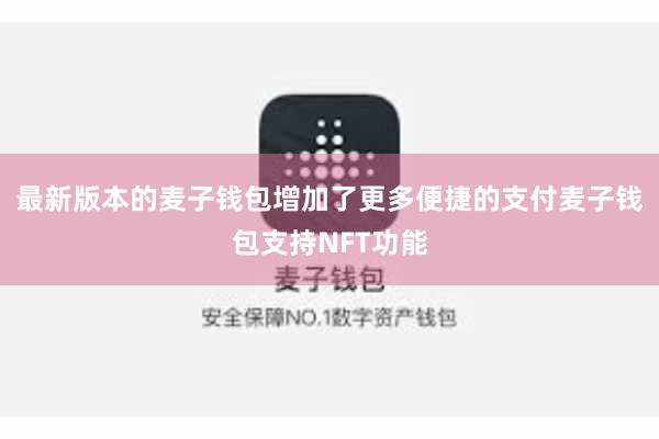 最新版本的麦子钱包增加了更多便捷的支付麦子钱包支持NFT功能
