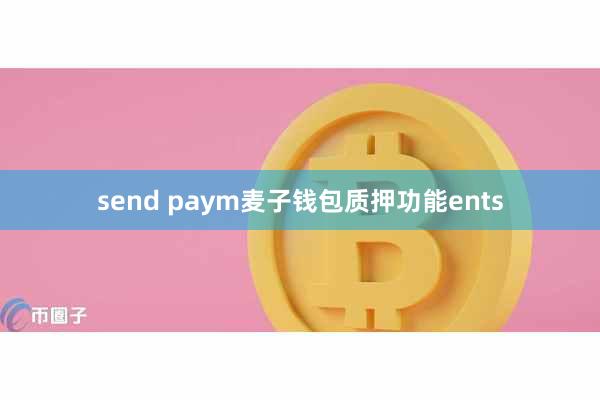 send paym麦子钱包质押功能ents