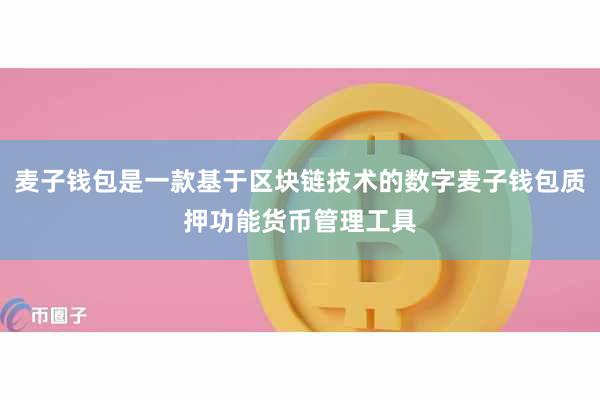 麦子钱包是一款基于区块链技术的数字麦子钱包质押功能货币管理工具